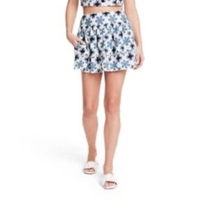 Agua Bendita × Target Women's Coral Tile Print Tiered A-Line Mini Skirt (NWT)